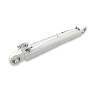 Weather-resistant dual-axis solar tracker cylinder with position feedback and automatic stow
