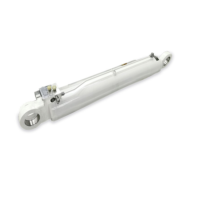 Weather-resistant dual-axis solar tracker cylinder with position feedback and automatic stow