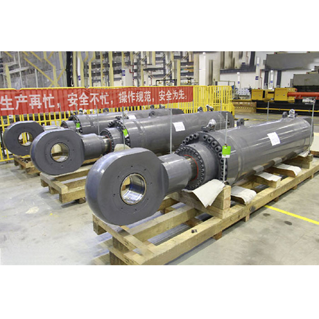Marine-grade hopper door cylinder with triple chrome plating and cathodic protection