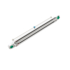 Marine evacuation system cylinder with corrosion-proof coating and manual override