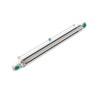 Marine evacuation system cylinder with corrosion-proof coating and manual override