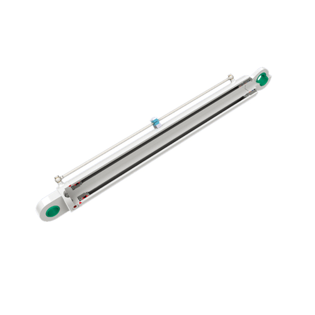 Marine evacuation system cylinder with corrosion-proof coating and manual override