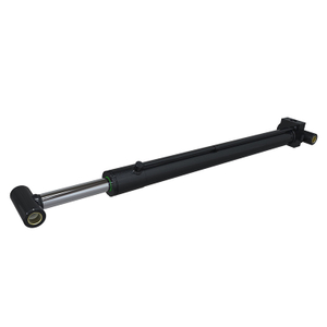 Telescopic boom lift cylinder with safety lock system