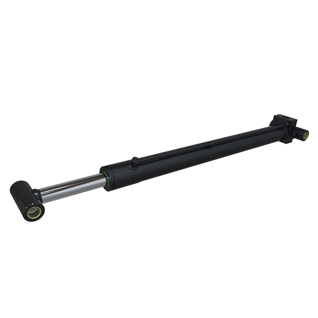 Telescopic boom lift cylinder with safety lock system