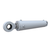 Synchronized stern ramp cylinders for roll-on/roll-off vessels